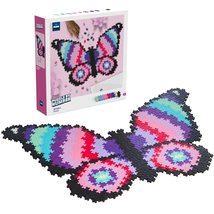 Plus Plus Puzzle By Number Butterfly 800 i gruppen LEGETØJ, BØRN & BABY / Legetøj / Bygge legesager / Klodser hos TP E-commerce Nordic AB (A19340)