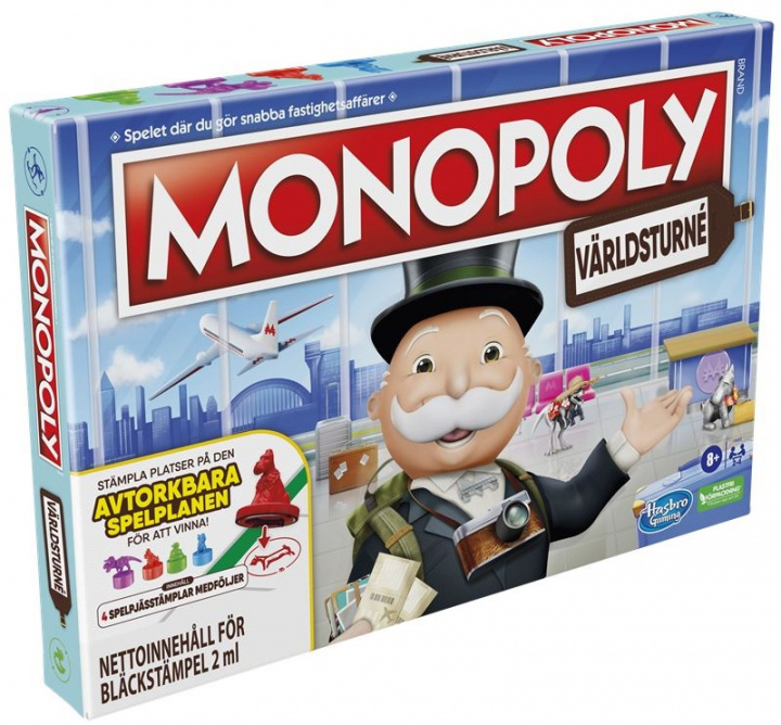 Monopoly World Tour (SV) i gruppen LEGETØJ, BØRN & BABY / Legetøj / Brætspil / Familiespil hos TP E-commerce Nordic AB (A22439)