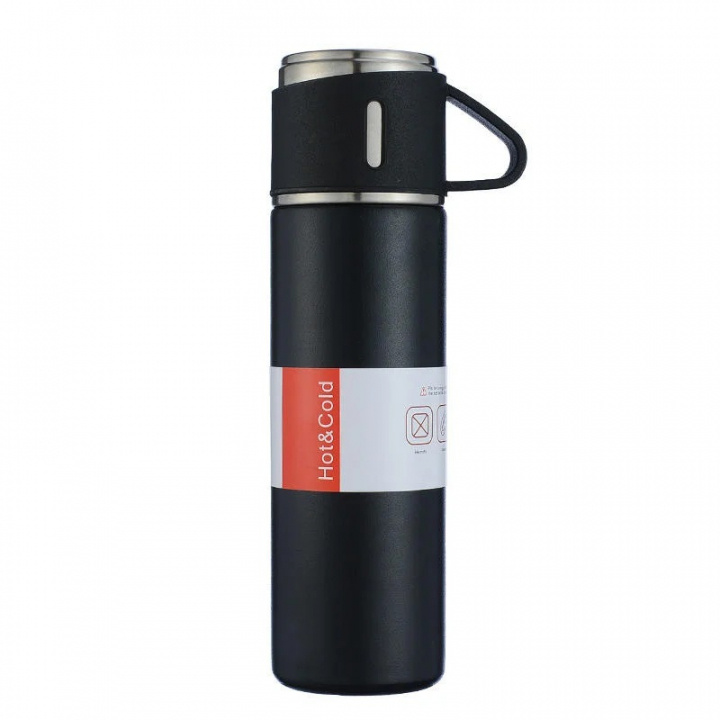 Herzberg HG-04210: Stainless Steel Vacuum Insulated Travel Thermo Flask - 500ml i gruppen SPORT, FRITID & HOBBY / Friluftsliv / Termokander & vandflasker hos TP E-commerce Nordic AB (A22609)