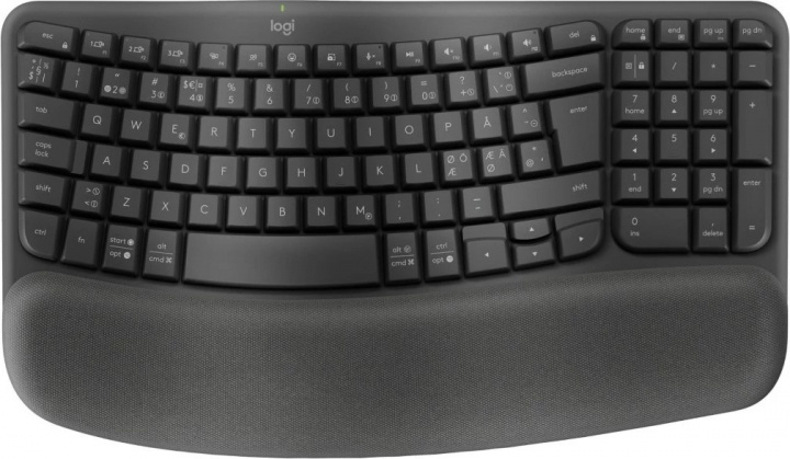 Logitech Wave keys - Graphite i gruppen COMPUTERTILBEHØR / Mus og tastatur / Tastatur / Ledningsfri hos TP E-commerce Nordic AB (A22621)