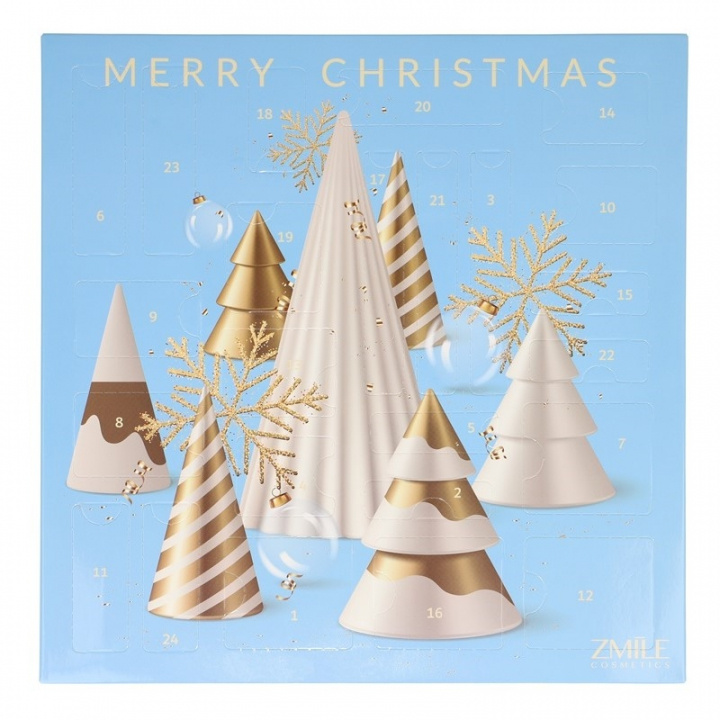 Zmile Cosmetics Beauty Advent Calendar Square ‘3D Christmas Trees’ i gruppen LEGETØJ, BØRN & BABY / Legetøj / Advent kalendere hos TP E-commerce Nordic AB (A22679)