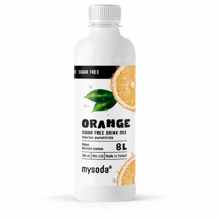 Mysoda Orange Sugar Free 500 ml - Ger 8L dryck i gruppen HJEM, HUS & HAVE / Husholdningsapparater / Vand & Juice / Kulsyremaskiner / Smag hos TP E-commerce Nordic AB (A22688)