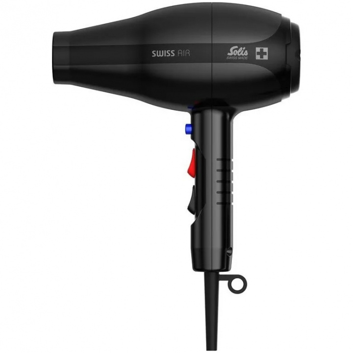 Solis Swiss Air Black 360° Hairdryer i gruppen SKØNHED & HELSE / Hår og styling / Styling værktøjer / Hårtørrere hos TP E-commerce Nordic AB (A22739)