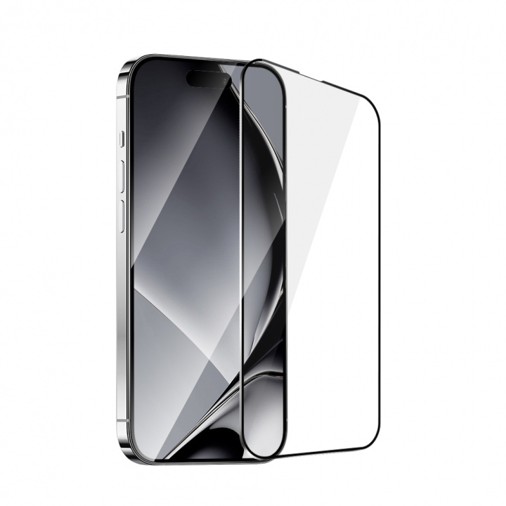 Tempered glass with metal frame for iPhone 16 Pro i gruppen SMARTPHONES & TABLETS / Mobil Beskyttelse / Apple / iPhone 16 hos TP E-commerce Nordic AB (A22744)