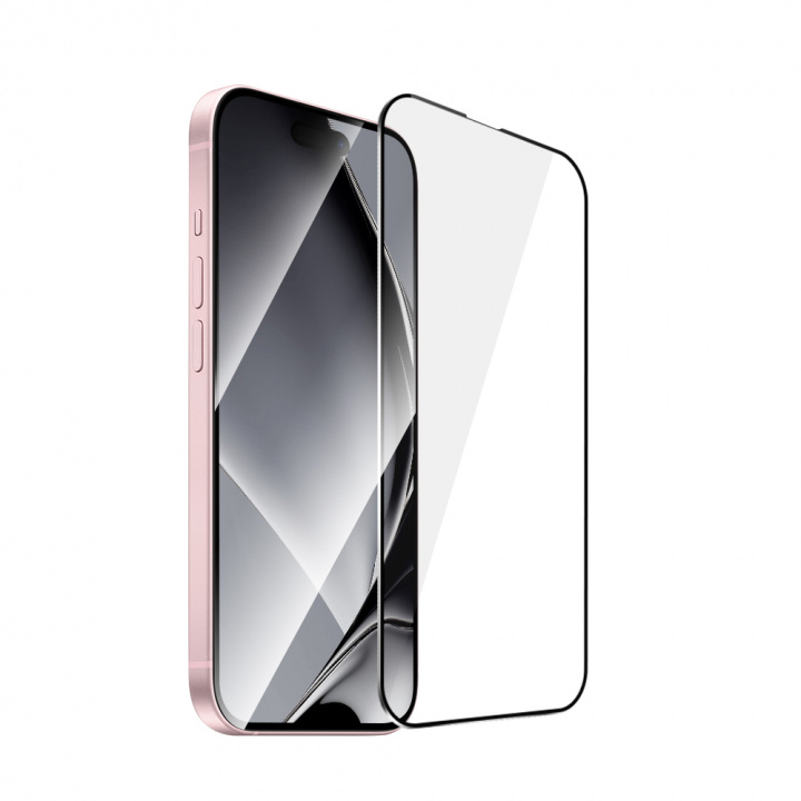 Tempered glass with metal frame for iPhone 15 i gruppen SMARTPHONES & TABLETS / Mobil Beskyttelse / Apple / iPhone 15 hos TP E-commerce Nordic AB (A22748)