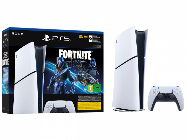 PlayStation 5 Digital Slim og Fortnite Cobalt Star i gruppen HJEMMEELEKTRONIK / Spilkonsoller og tilbehør / Sony PlayStation 5 / Spilkonsoller hos TP E-commerce Nordic AB (A22754)