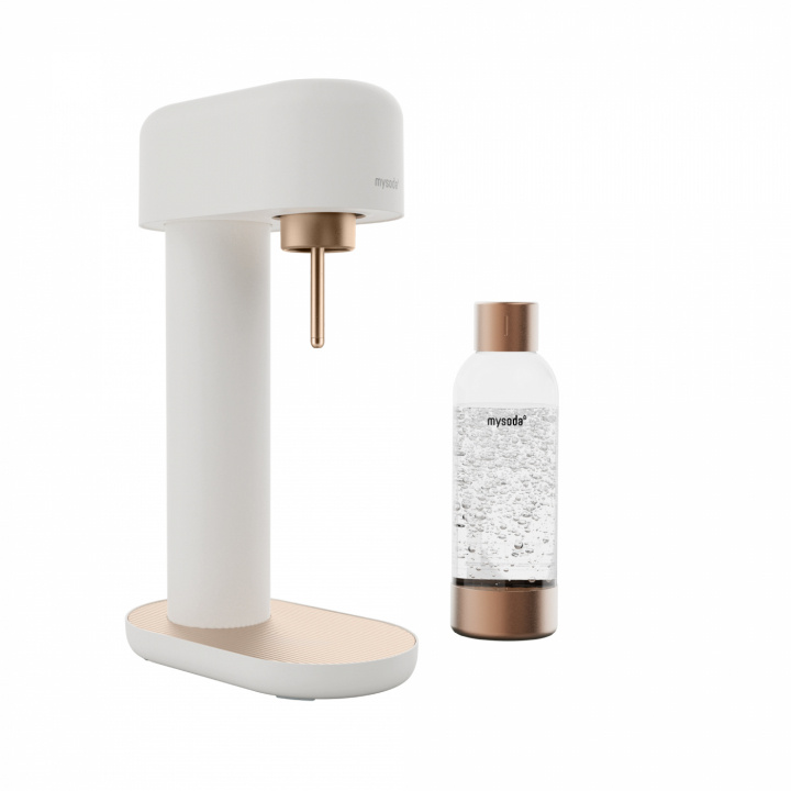 Mysoda Ruby 2 Sparkling Water maker, White/Copper i gruppen HJEM, HUS & HAVE / Husholdningsapparater / Vand & Juice / Kulsyremaskiner / Kulsyremaskiner hos TP E-commerce Nordic AB (A22781)