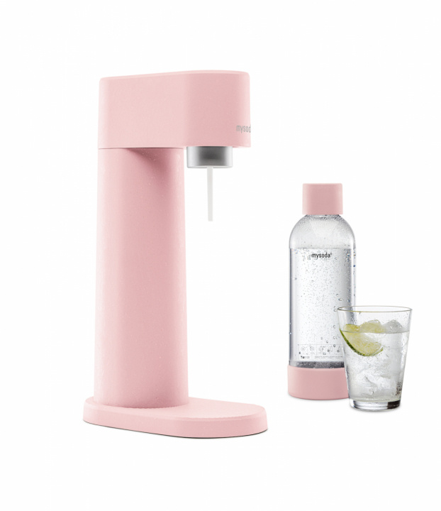 Mysoda Woody Sparkling Water maker, Pink i gruppen HJEM, HUS & HAVE / Husholdningsapparater / Vand & Juice / Kulsyremaskiner / Kulsyremaskiner hos TP E-commerce Nordic AB (A22787)