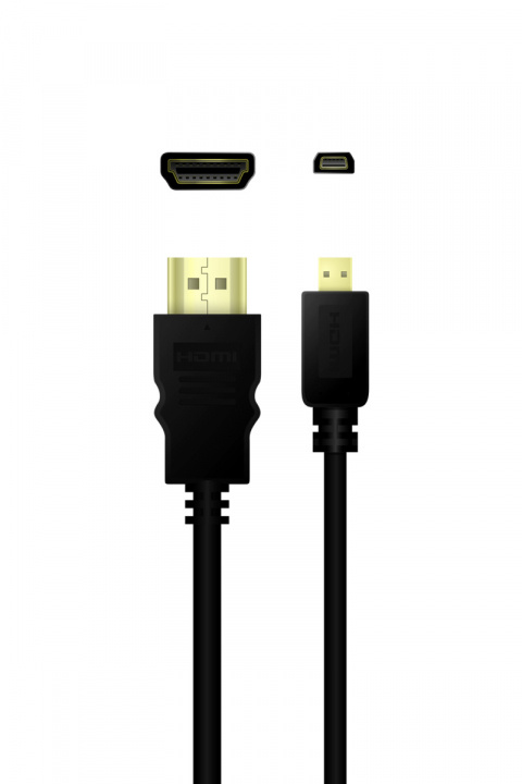 QNECT Højhastigheds-HDMI-kabel m/Ethernet A - D, 2 m i gruppen HJEMMEELEKTRONIK / Kabler og adaptere / HDMI / Kabler hos TP E-commerce Nordic AB (A22856)