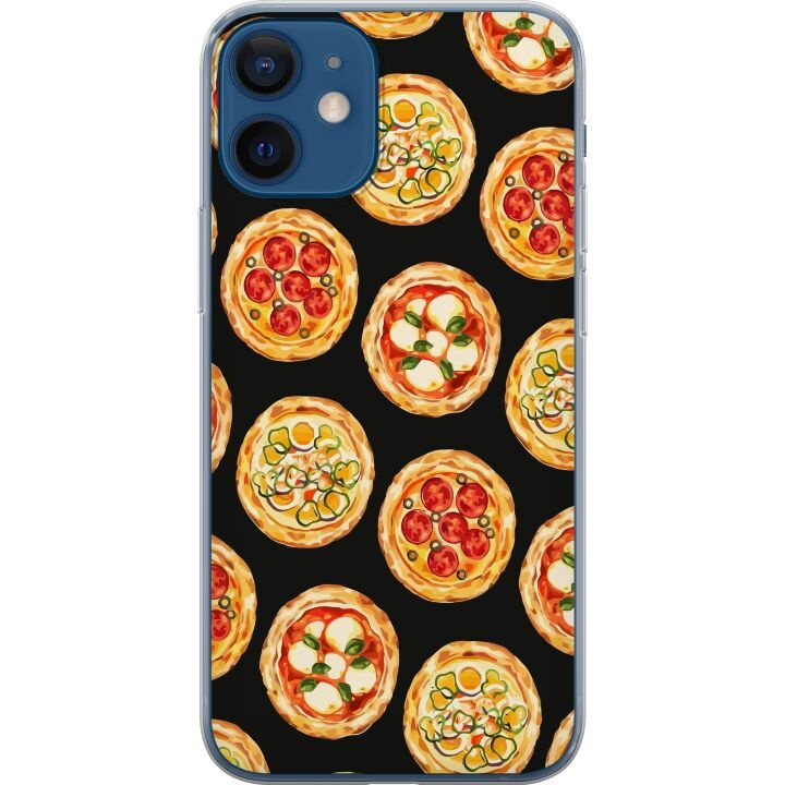 Mobilcover til Apple iPhone 12 med Pizza motiv i gruppen SMARTPHONES & TABLETS / Mobil Beskyttelse / Apple / iPhone 12 hos TP E-commerce Nordic AB (A50202)