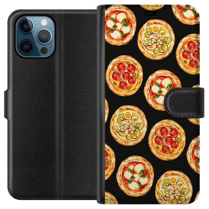 Tegnebogsetui til Apple iPhone 12 Pro med Pizza motiv i gruppen SMARTPHONES & TABLETS / Mobil Beskyttelse / Apple / iPhone 12 hos TP E-commerce Nordic AB (A50283)