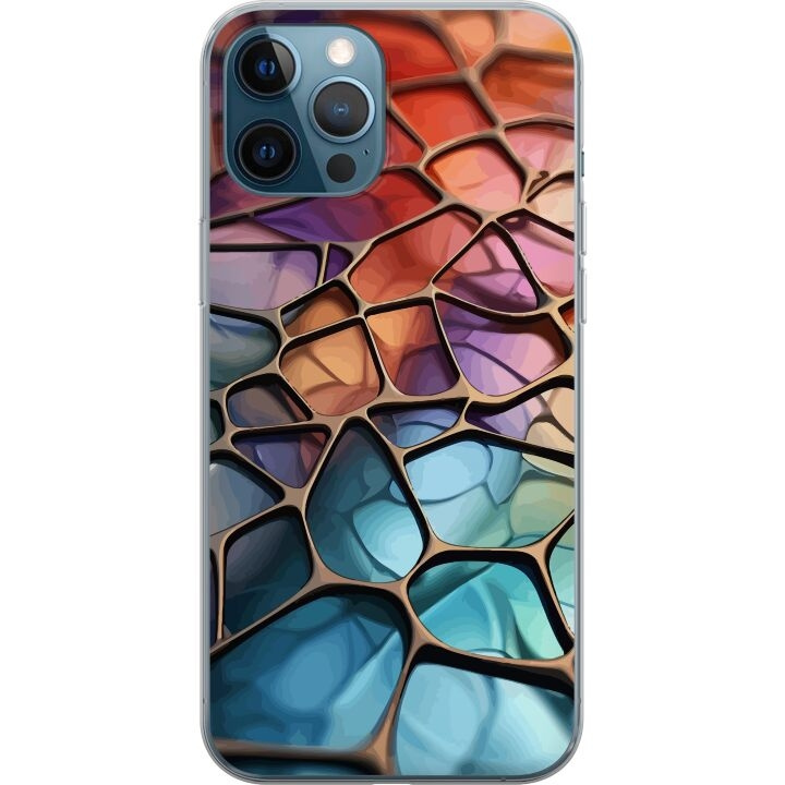 Mobilcover til Apple iPhone 12 Pro med Metallict mønster motiv i gruppen SMARTPHONES & TABLETS / Mobil Beskyttelse / Apple / iPhone 12 hos TP E-commerce Nordic AB (A50307)