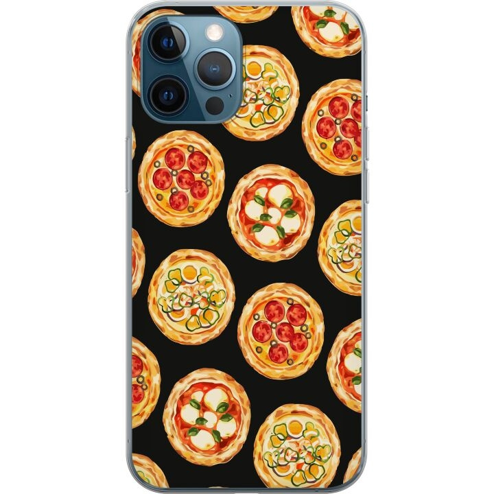 Mobilcover til Apple iPhone 12 Pro med Pizza motiv i gruppen SMARTPHONES & TABLETS / Mobil Beskyttelse / Apple / iPhone 12 hos TP E-commerce Nordic AB (A50310)