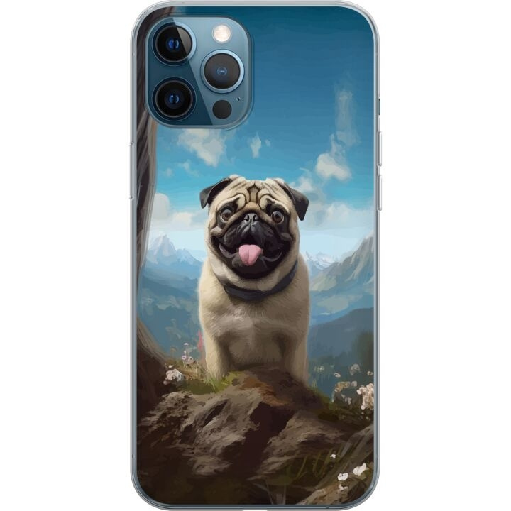 Mobilcover til Apple iPhone 12 Pro med Glad Hund motiv i gruppen SMARTPHONES & TABLETS / Mobil Beskyttelse / Apple / iPhone 12 hos TP E-commerce Nordic AB (A50315)