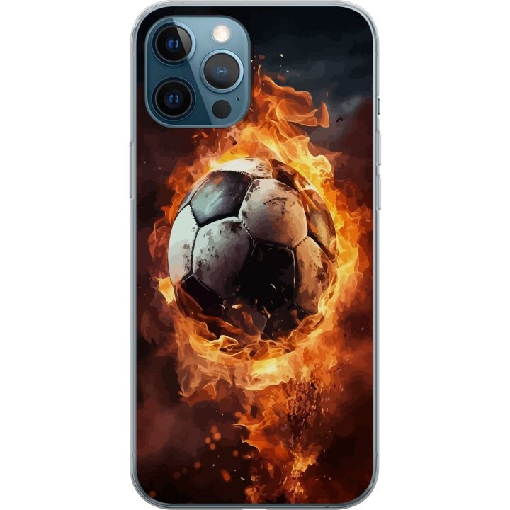 Mobilcover til Apple iPhone 12 Pro med Fodbold motiv i gruppen SMARTPHONES & TABLETS / Mobil Beskyttelse / Apple / iPhone 12 hos TP E-commerce Nordic AB (A50318)