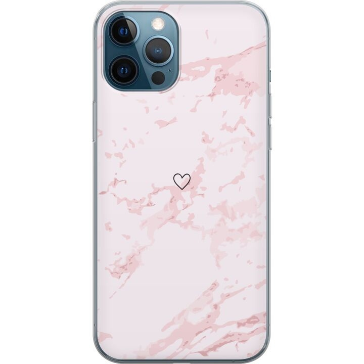 Mobilcover til Apple iPhone 12 Pro med Rosa Hjerte motiv i gruppen SMARTPHONES & TABLETS / Mobil Beskyttelse / Apple / iPhone 12 hos TP E-commerce Nordic AB (A50320)