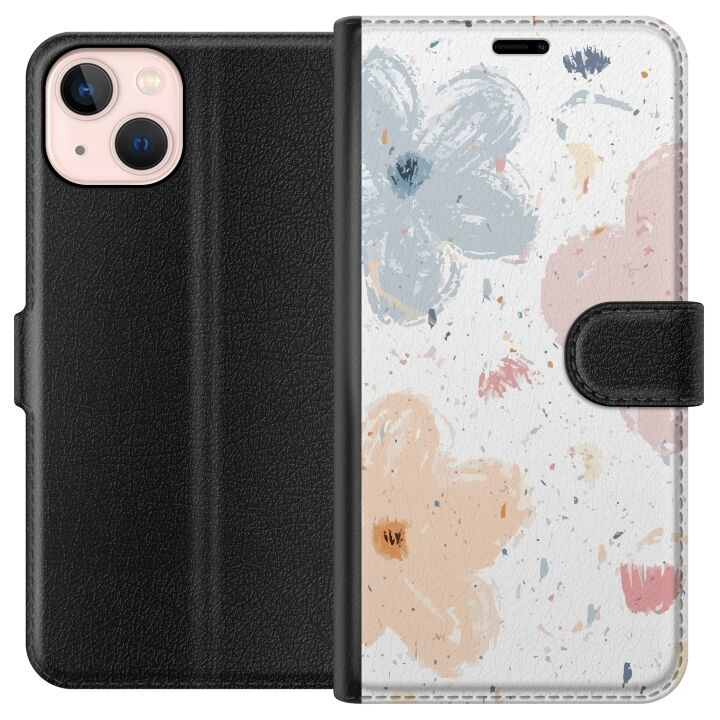 Tegnebogsetui til Apple iPhone 13 mini med Blomster motiv i gruppen SMARTPHONES & TABLETS / Mobil Beskyttelse / Apple / iPhone 13 Mini hos TP E-commerce Nordic AB (A50444)