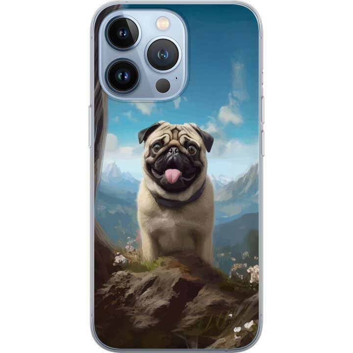 Mobilcover til Apple iPhone 13 Pro med Glad Hund motiv i gruppen SMARTPHONES & TABLETS / Mobil Beskyttelse / Apple / iPhone 13 Pro hos TP E-commerce Nordic AB (A50531)