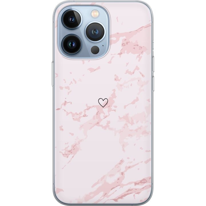 Mobilcover til Apple iPhone 13 Pro med Rosa Hjerte motiv i gruppen SMARTPHONES & TABLETS / Mobil Beskyttelse / Apple / iPhone 13 Pro hos TP E-commerce Nordic AB (A50536)