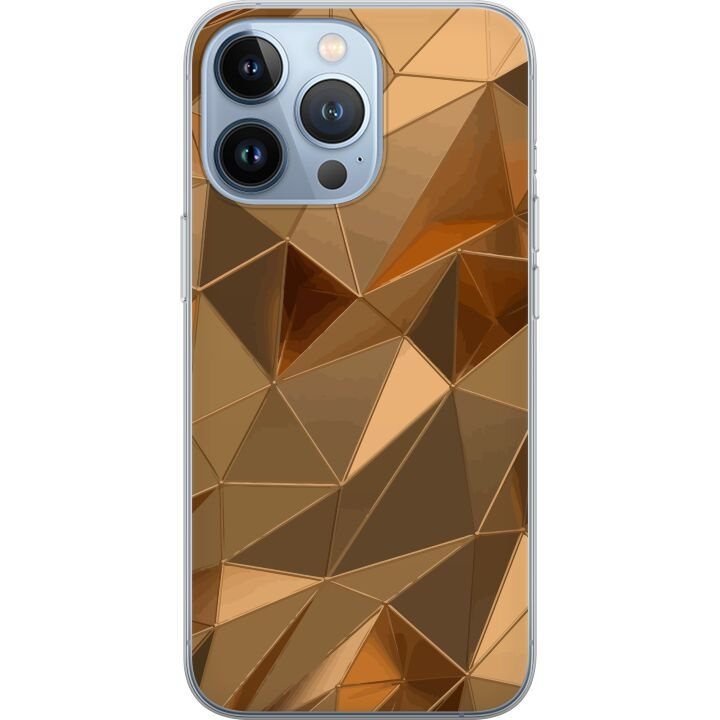 Mobilcover til Apple iPhone 13 Pro med 3D Guld motiv i gruppen SMARTPHONES & TABLETS / Mobil Beskyttelse / Apple / iPhone 13 Pro hos TP E-commerce Nordic AB (A50537)