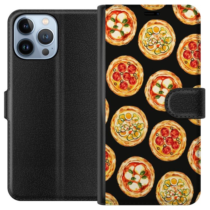 Tegnebogsetui til Apple iPhone 13 Pro Max med Pizza motiv i gruppen SMARTPHONES & TABLETS / Mobil Beskyttelse / Apple / iPhone 13 Pro Max hos TP E-commerce Nordic AB (A50553)