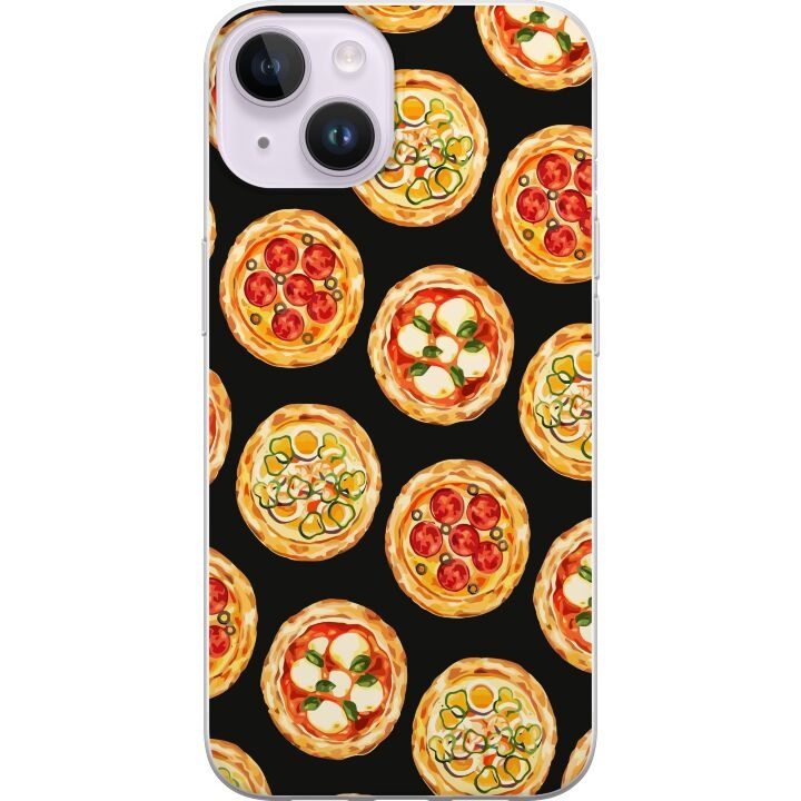 Mobilcover til Apple iPhone 14 med Pizza motiv i gruppen SMARTPHONES & TABLETS / Mobil Beskyttelse / Apple / iPhone 14 hos TP E-commerce Nordic AB (A50634)