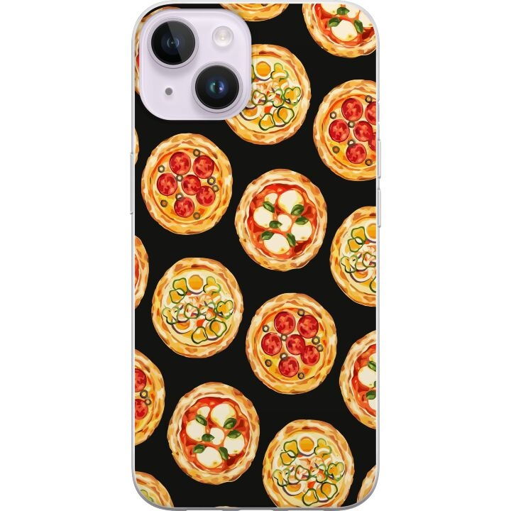 Mobilcover til Apple iPhone 14 Plus med Pizza motiv i gruppen SMARTPHONES & TABLETS / Mobil Beskyttelse / Apple / iPhone 14 hos TP E-commerce Nordic AB (A50742)