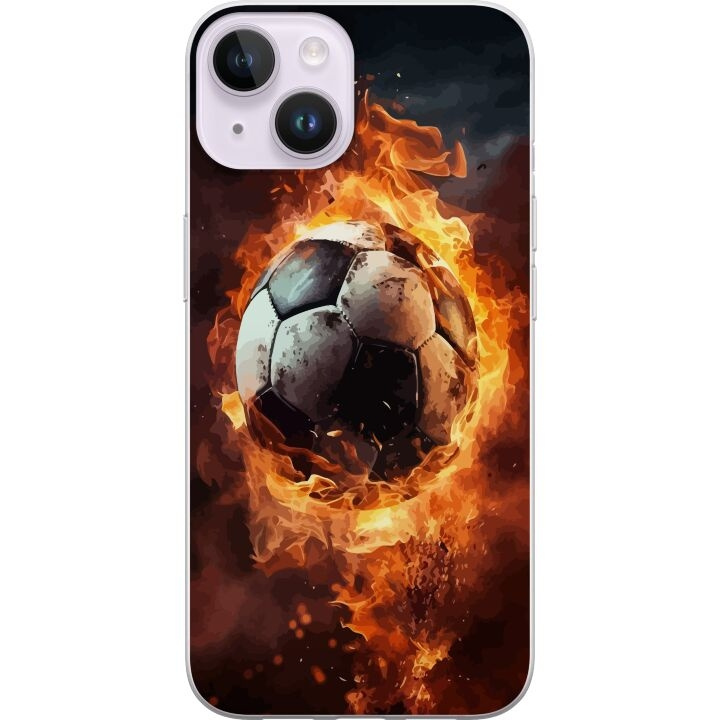 Mobilcover til Apple iPhone 14 Plus med Fodbold motiv i gruppen SMARTPHONES & TABLETS / Mobil Beskyttelse / Apple / iPhone 14 hos TP E-commerce Nordic AB (A50750)