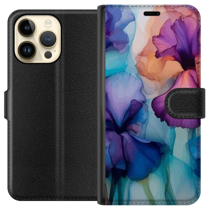 Tegnebogsetui til Apple iPhone 14 Pro Max med Magiske blomster motiv i gruppen SMARTPHONES & TABLETS / Mobil Beskyttelse / Apple / iPhone 14 hos TP E-commerce Nordic AB (A50759)