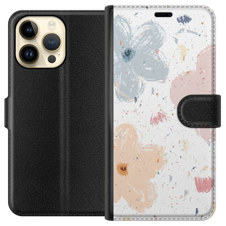 Tegnebogsetui til Apple iPhone 14 Pro Max med Blomster motiv i gruppen SMARTPHONES & TABLETS / Mobil Beskyttelse / Apple / iPhone 14 hos TP E-commerce Nordic AB (A50768)