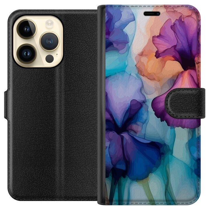 Tegnebogsetui til Apple iPhone 15 Pro med Magiske blomster motiv i gruppen SMARTPHONES & TABLETS / Mobil Beskyttelse / Apple / iPhone 15 hos TP E-commerce Nordic AB (A50867)