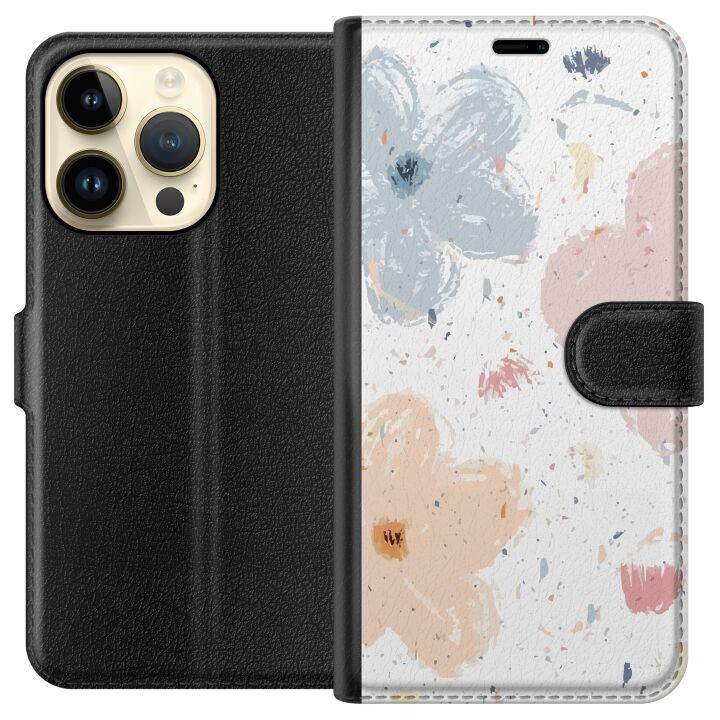 Tegnebogsetui til Apple iPhone 15 Pro med Blomster motiv i gruppen SMARTPHONES & TABLETS / Mobil Beskyttelse / Apple / iPhone 15 hos TP E-commerce Nordic AB (A50876)