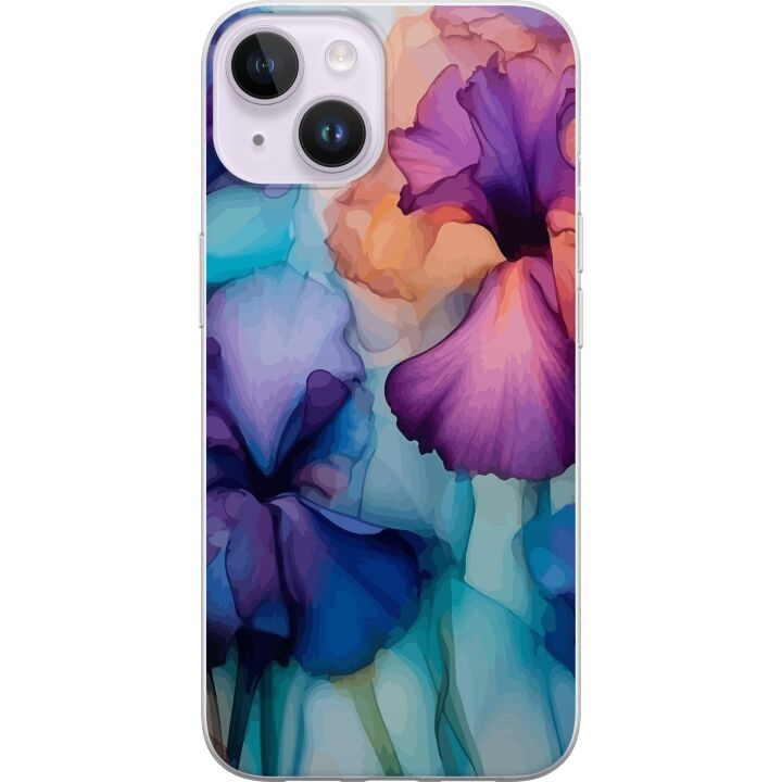 Mobilcover til Apple iPhone 15 Plus med Magiske blomster motiv i gruppen SMARTPHONES & TABLETS / Mobil Beskyttelse / Apple / iPhone 15 hos TP E-commerce Nordic AB (A50948)