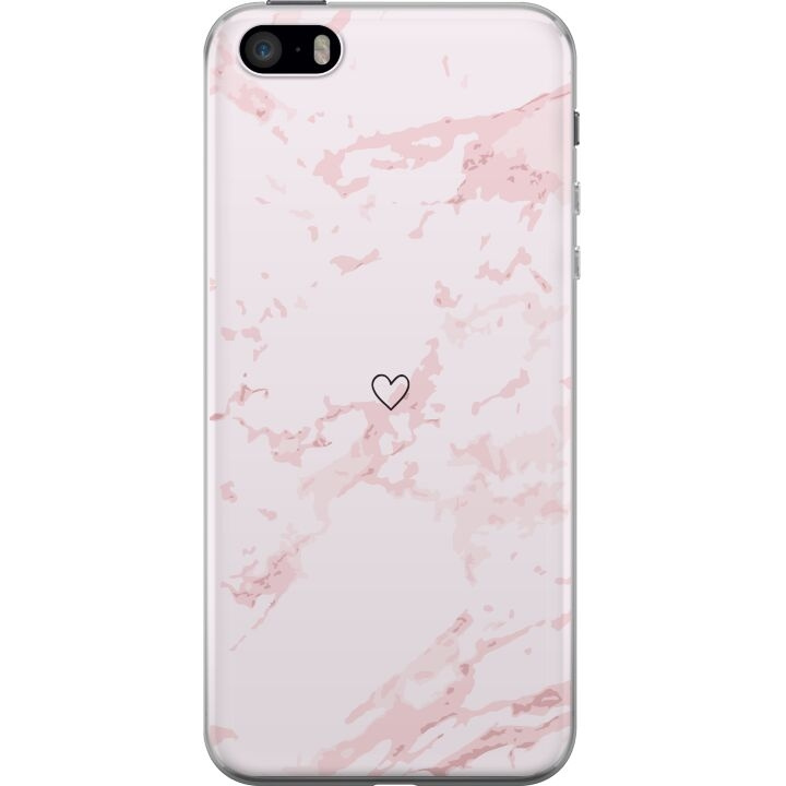 Mobilcover til Apple iPhone 5s med Rosa Hjerte motiv i gruppen SMARTPHONES & TABLETS / Mobil Beskyttelse / Apple / iPhone 5/5S/SE hos TP E-commerce Nordic AB (A51211)