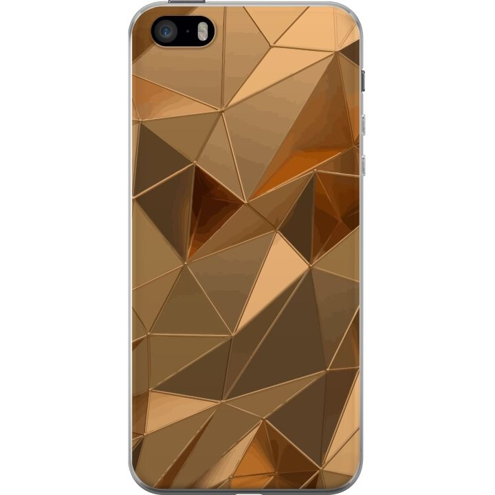 Mobilcover til Apple iPhone 5s med 3D Guld motiv i gruppen SMARTPHONES & TABLETS / Mobil Beskyttelse / Apple / iPhone 5/5S/SE hos TP E-commerce Nordic AB (A51212)