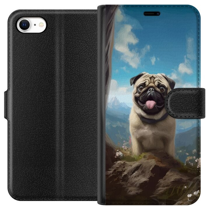 Tegnebogsetui til Apple iPhone 6s med Glad Hund motiv i gruppen SMARTPHONES & TABLETS / Mobil Beskyttelse / Apple / iPhone 6/6S hos TP E-commerce Nordic AB (A51314)