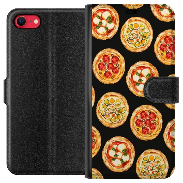 Tegnebogsetui til Apple iPhone 7 med Pizza motiv i gruppen SMARTPHONES & TABLETS / Mobil Beskyttelse / Apple / iPhone 7 hos TP E-commerce Nordic AB (A51390)