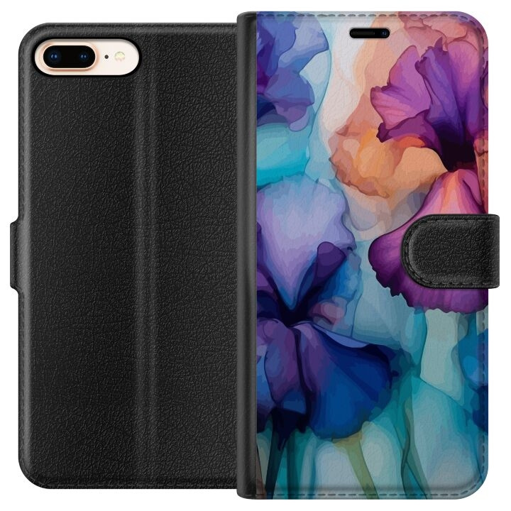 Tegnebogsetui til Apple iPhone 7 Plus med Magiske blomster motiv i gruppen SMARTPHONES & TABLETS / Mobil Beskyttelse / Apple / iPhone 7 Plus hos TP E-commerce Nordic AB (A51434)