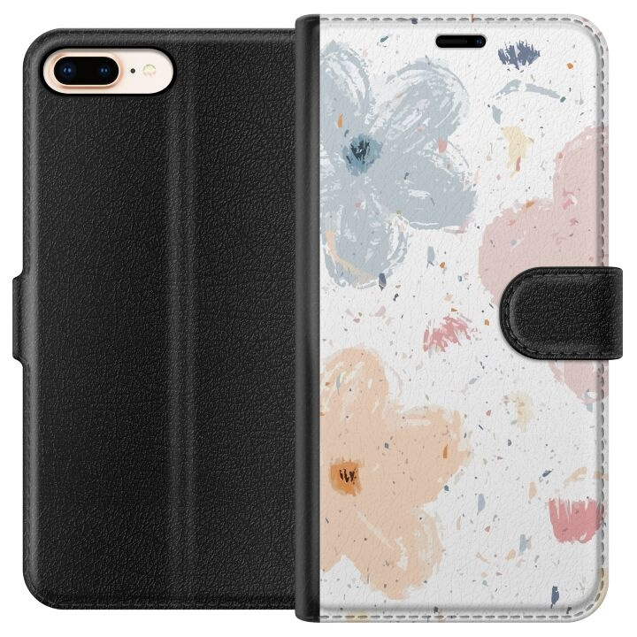 Tegnebogsetui til Apple iPhone 7 Plus med Blomster motiv i gruppen SMARTPHONES & TABLETS / Mobil Beskyttelse / Apple / iPhone 7 Plus hos TP E-commerce Nordic AB (A51443)