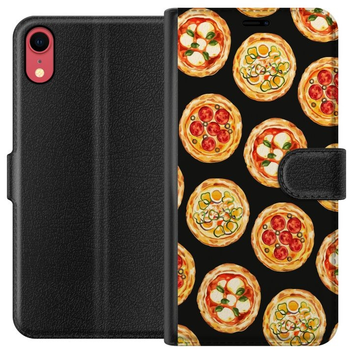 Tegnebogsetui til Apple iPhone XR med Pizza motiv i gruppen SMARTPHONES & TABLETS / Mobil Beskyttelse / Apple / iPhone XR hos TP E-commerce Nordic AB (A51822)