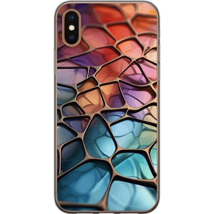 Mobilcover til Apple iPhone XS Max med Metallict mønster motiv i gruppen SMARTPHONES & TABLETS / Mobil Beskyttelse / Apple / iPhone XS Max hos TP E-commerce Nordic AB (A51954)