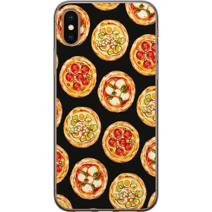 Mobilcover til Apple iPhone XS Max med Pizza motiv i gruppen SMARTPHONES & TABLETS / Mobil Beskyttelse / Apple / iPhone XS Max hos TP E-commerce Nordic AB (A51957)