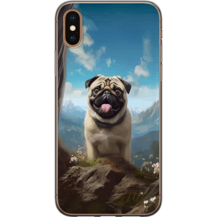 Mobilcover til Apple iPhone XS Max med Glad Hund motiv i gruppen SMARTPHONES & TABLETS / Mobil Beskyttelse / Apple / iPhone XS Max hos TP E-commerce Nordic AB (A51962)