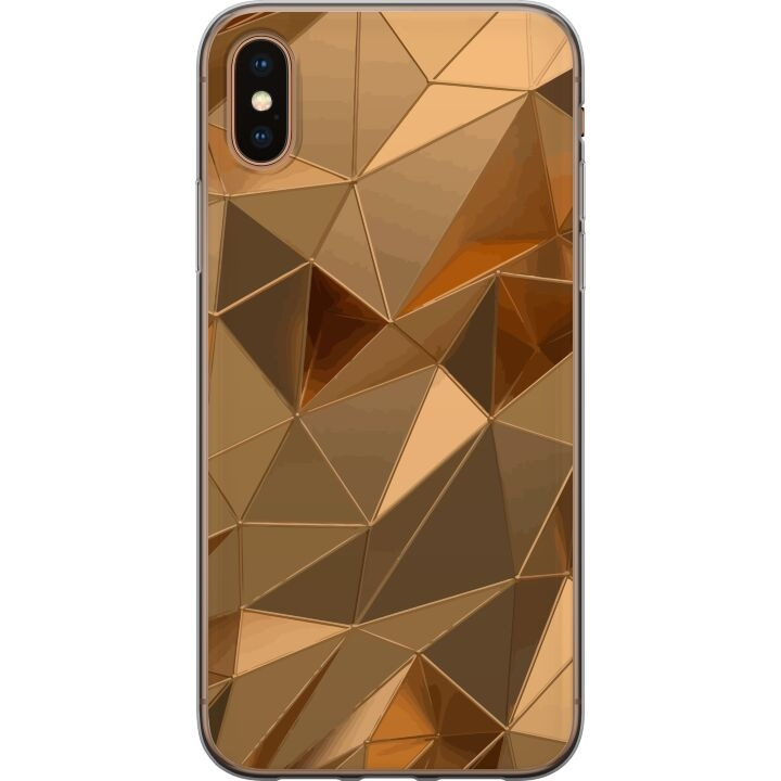 Mobilcover til Apple iPhone XS Max med 3D Guld motiv i gruppen SMARTPHONES & TABLETS / Mobil Beskyttelse / Apple / iPhone XS Max hos TP E-commerce Nordic AB (A51968)