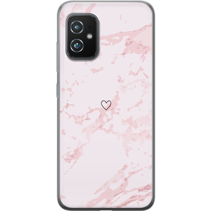 Mobilcover til Asus Zenfone 8 med Rosa Hjerte motiv i gruppen SMARTPHONES & TABLETS / Mobil Beskyttelse / Asus hos TP E-commerce Nordic AB (A52048)