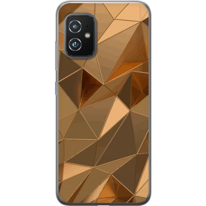 Mobilcover til Asus Zenfone 8 med 3D Guld motiv i gruppen SMARTPHONES & TABLETS / Mobil Beskyttelse / Asus hos TP E-commerce Nordic AB (A52049)