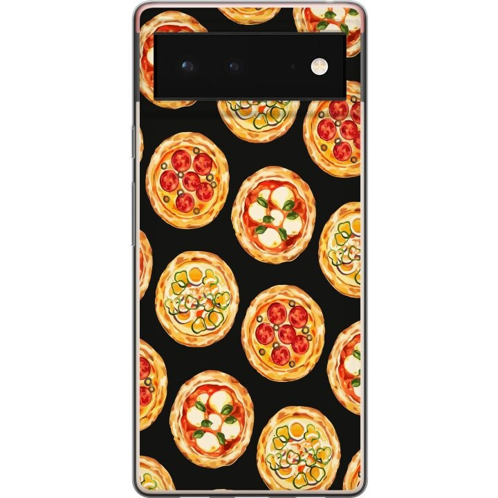 Mobilcover til Google Pixel 6 med Pizza motiv i gruppen SMARTPHONES & TABLETS / Mobil Beskyttelse / Google hos TP E-commerce Nordic AB (A52092)