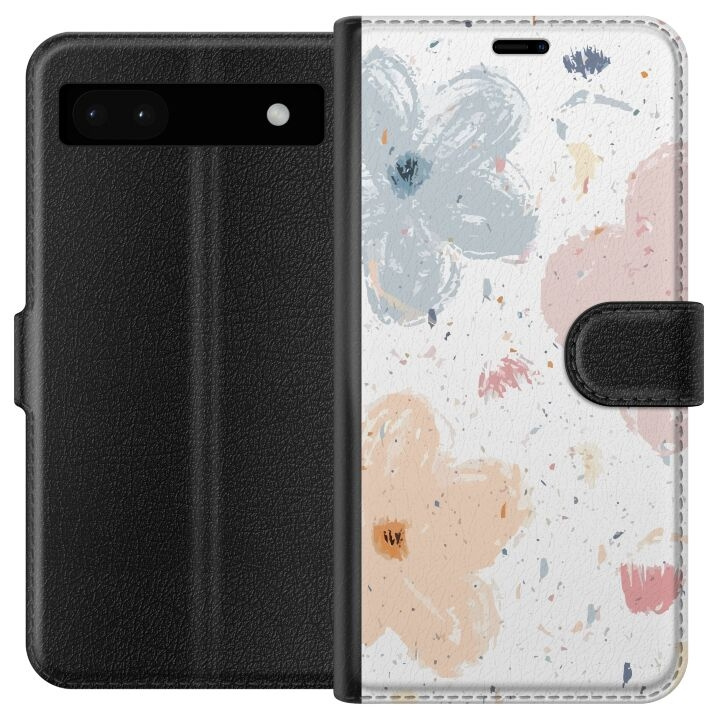 Tegnebogsetui til Google Pixel 6a med Blomster motiv i gruppen SMARTPHONES & TABLETS / Mobil Beskyttelse / Google hos TP E-commerce Nordic AB (A52118)