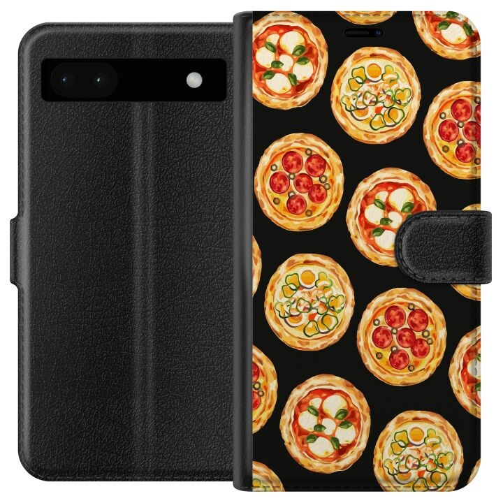 Tegnebogsetui til Google Pixel 6a med Pizza motiv i gruppen SMARTPHONES & TABLETS / Mobil Beskyttelse / Google hos TP E-commerce Nordic AB (A52119)