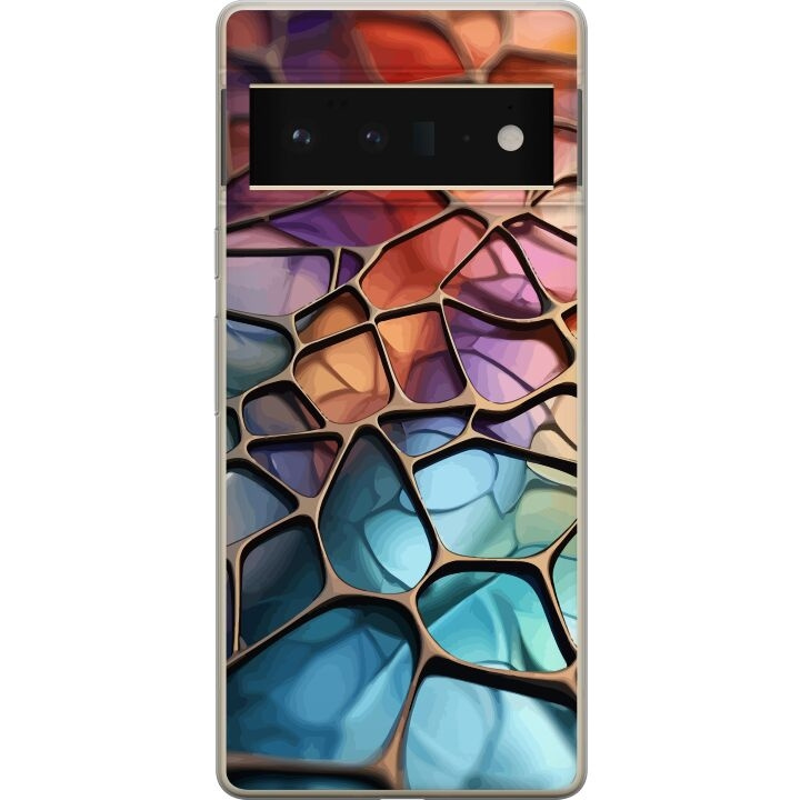 Mobilcover til Google Pixel 6 Pro med Metallict mønster motiv i gruppen SMARTPHONES & TABLETS / Mobil Beskyttelse / Google hos TP E-commerce Nordic AB (A52170)